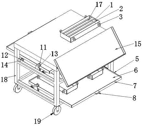 Bent mold unloading car