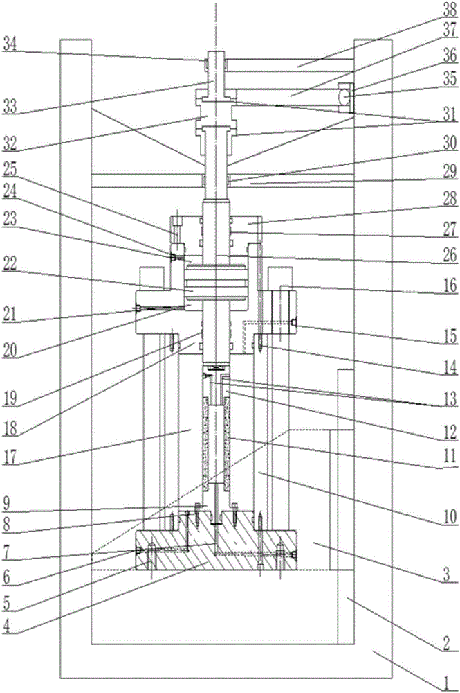 Hollow cylindrical rock torsional shear apparatus for improving torque application accuracy