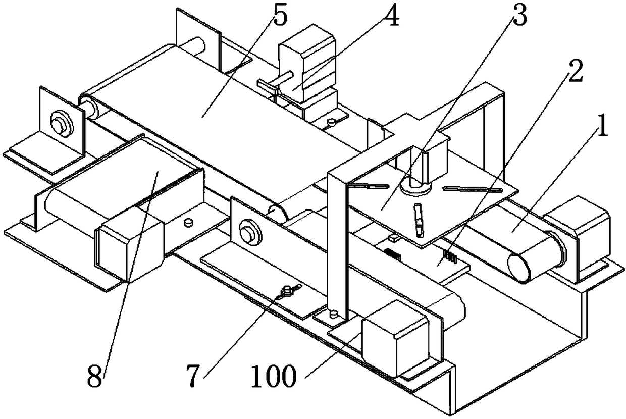 Inspection platform used in production process of EPS (Electrical Power Steering) controller and working method of inspection platform