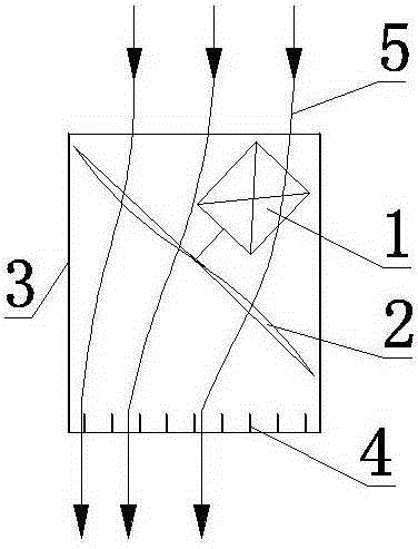 Square tube-shaped fan