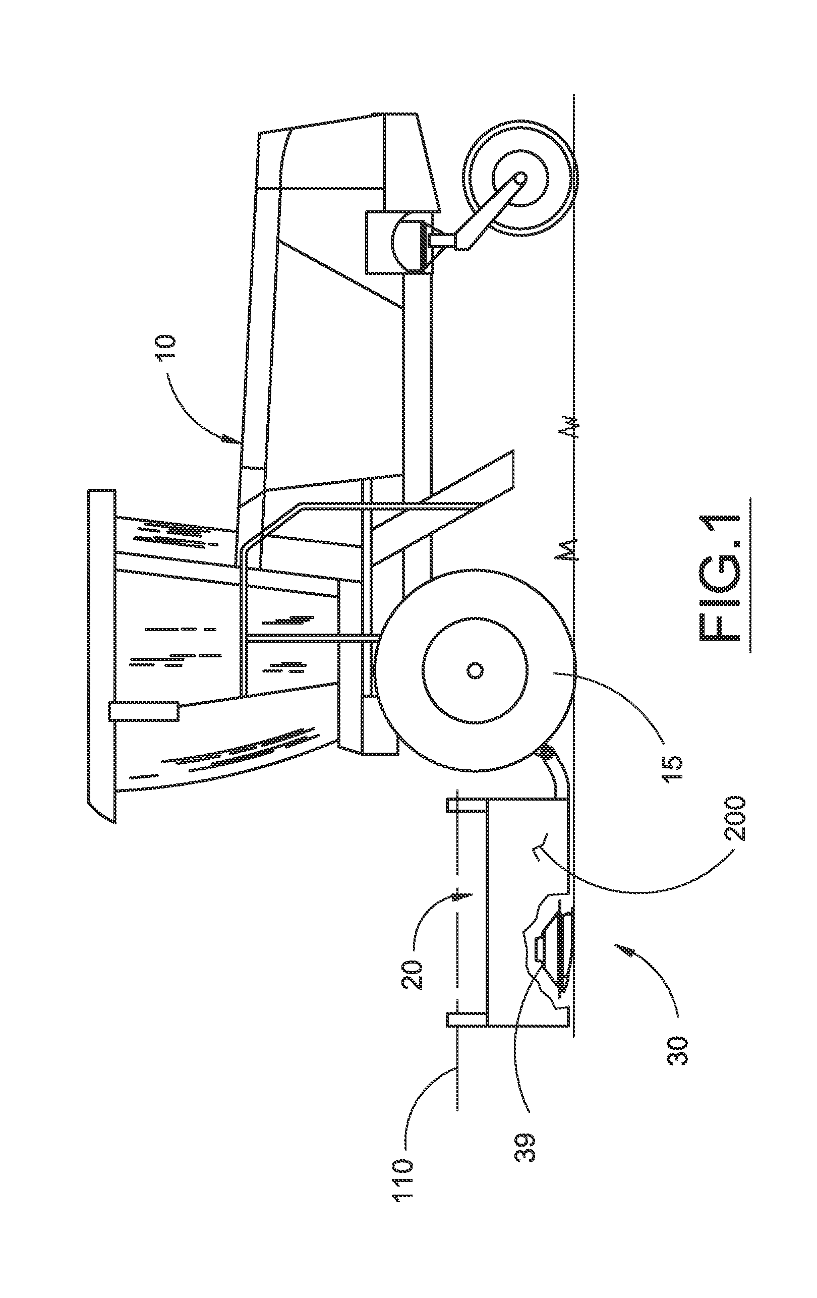 Foldable triple front disk mower for self-propelled windrowers