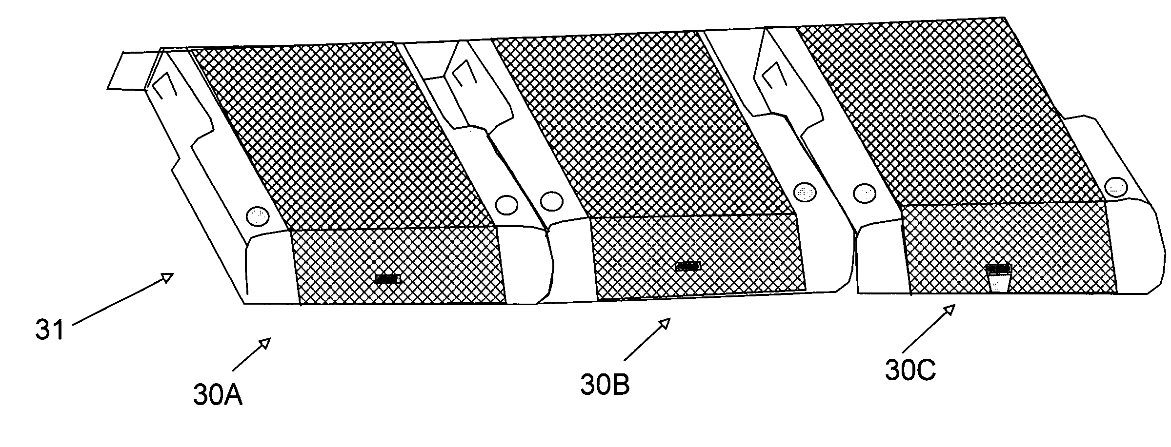 Special expandable booster bench