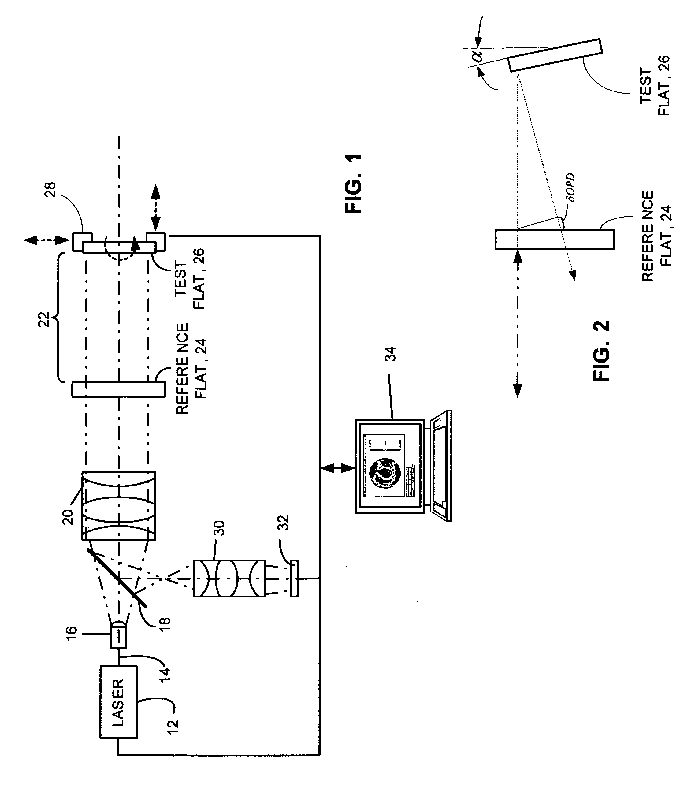 Method for calibration and removal of wavefront errors