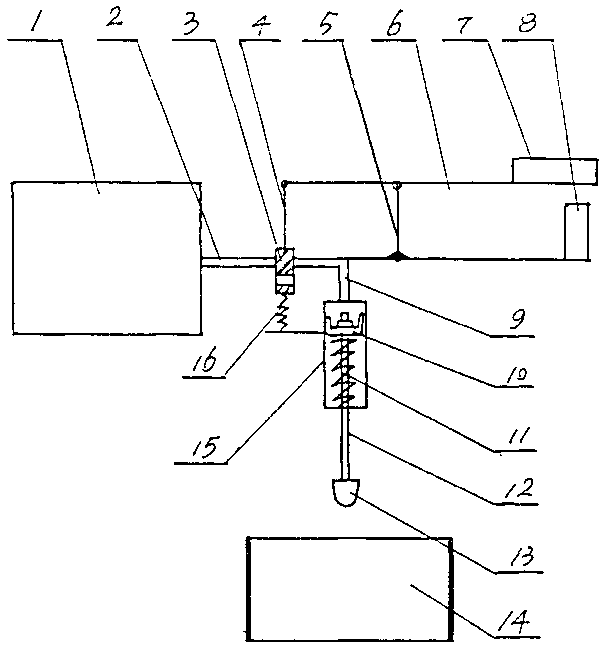 Key type pneumatic trap drum