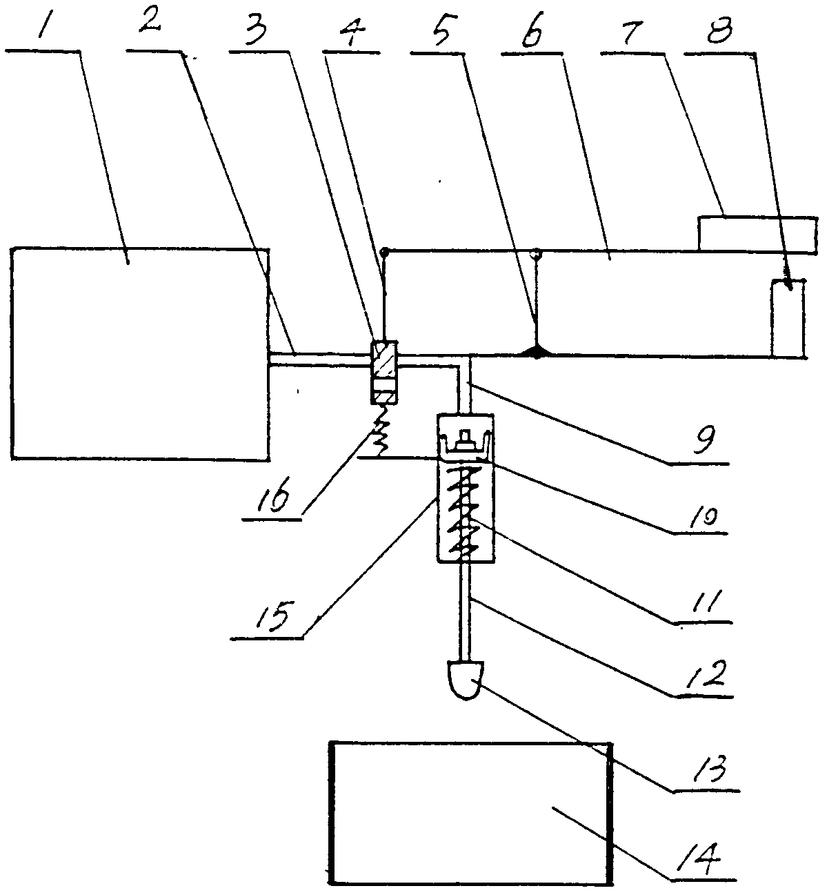 Key type pneumatic trap drum