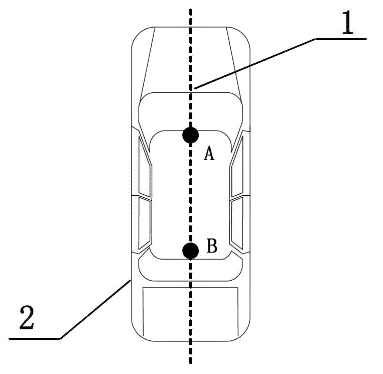 Global positioning system data acquisition-based method for computing slip angle of automobile body