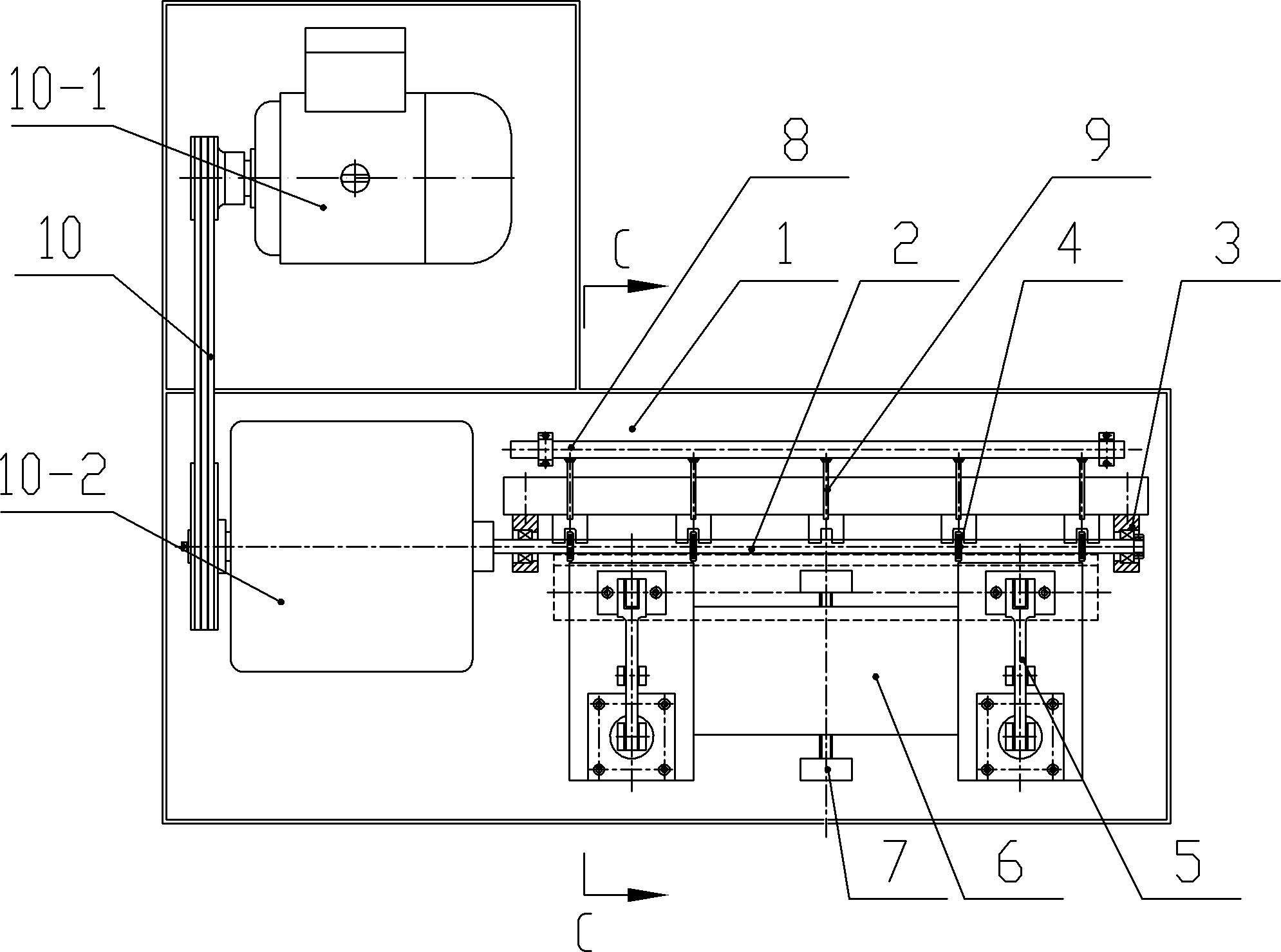 Machine special for cutting waist-shaped arc groove