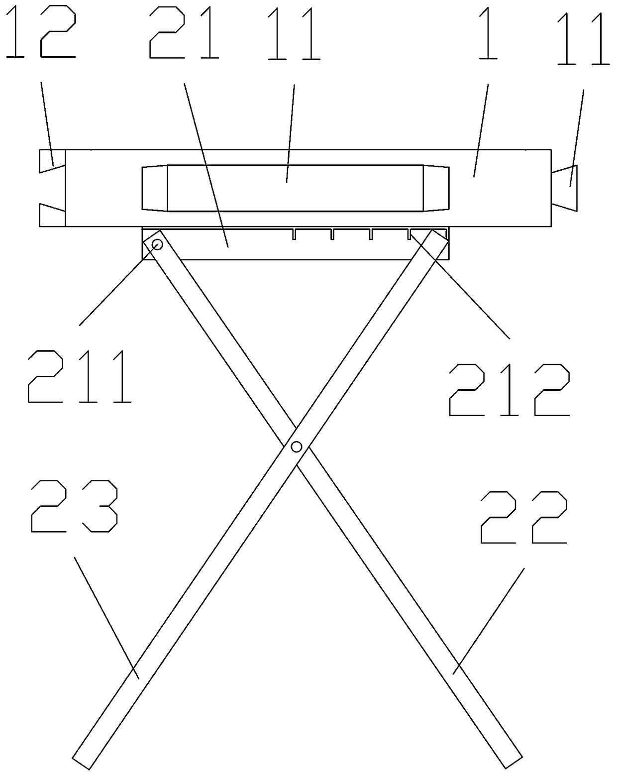 Modular folding stool