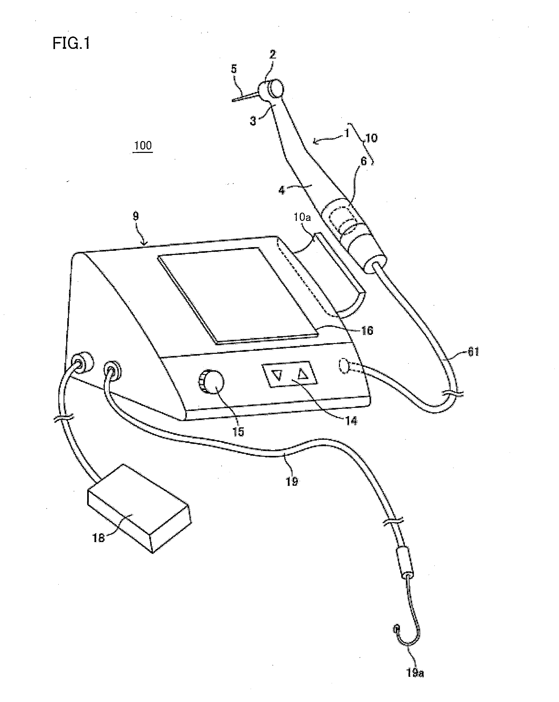 Dental treating apparatus