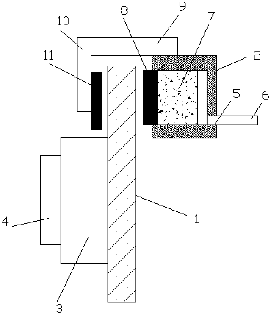 Brake with braking pad linings