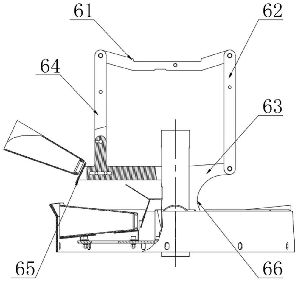 Cone tube rotary table feeding limiting mechanism