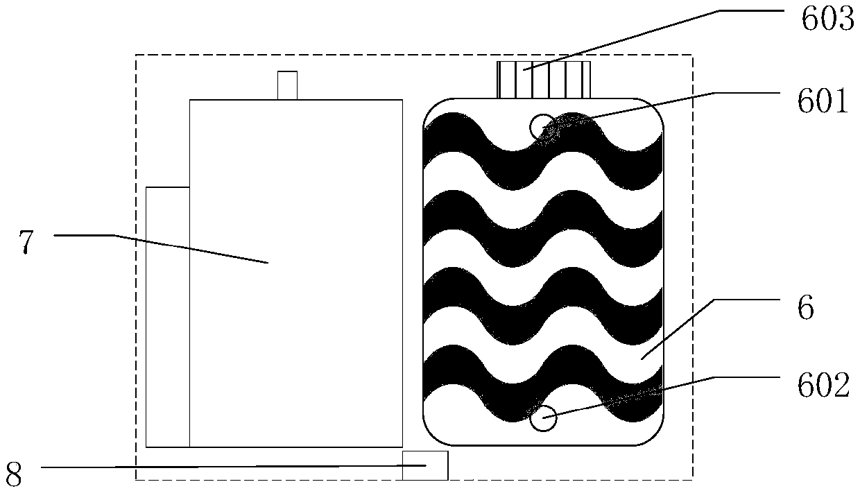 Portable small-sized electronic refrigeration device for carbon dioxide laser tube