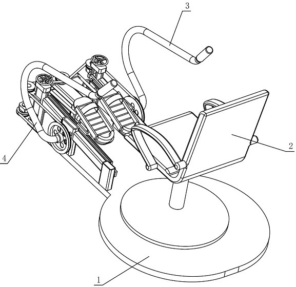 A four-limb synchronous gait exercise rehabilitation trainer