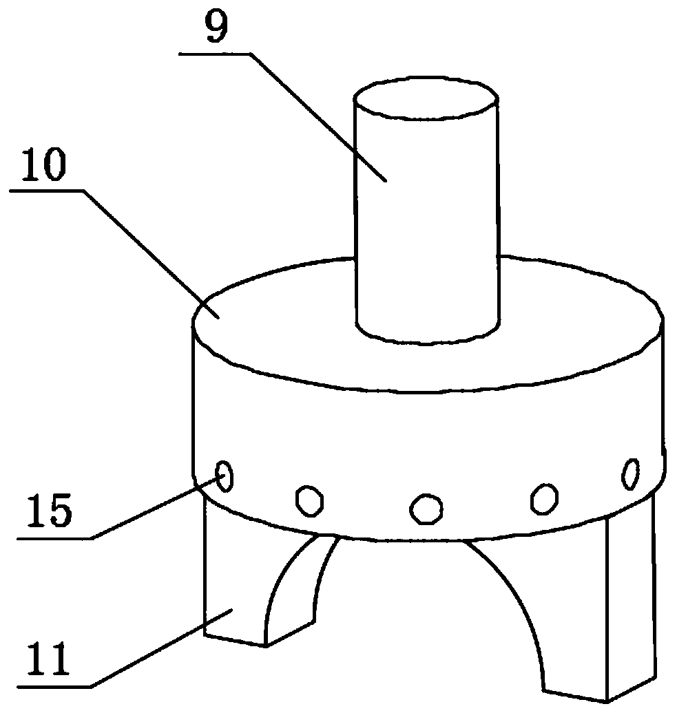 Steel pipe cutting device for bridge construction