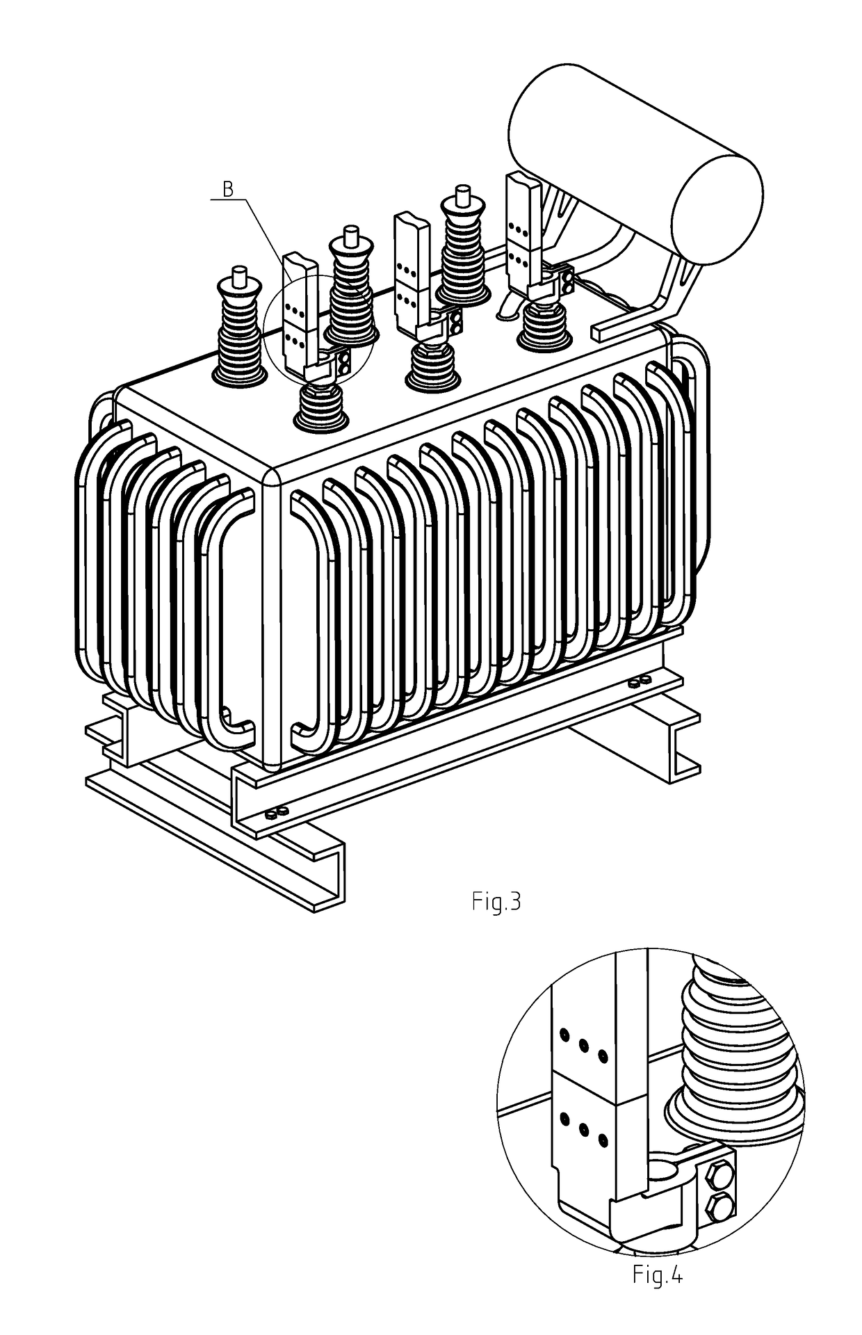 Output of low-voltage-side of transformer