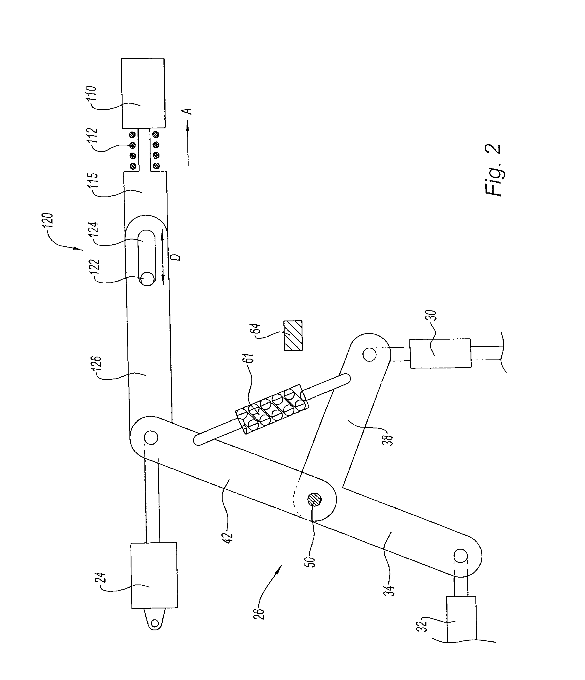 System for controlling variable-geometry equipments of a turbomachine, particularly by articulated bellcranks