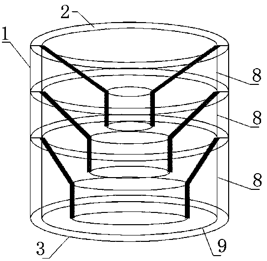 Airflow silencing and guiding device for aerodynamic device