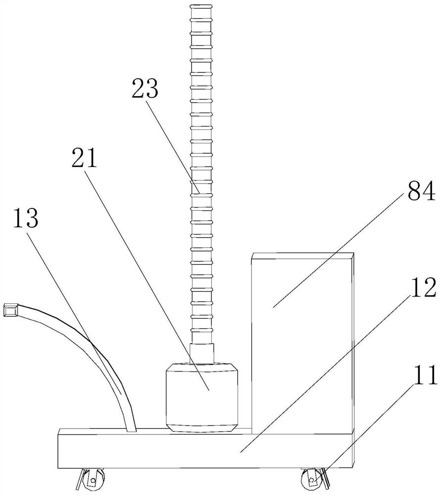 Garden lamp with adjustable lamp pole supporting angle