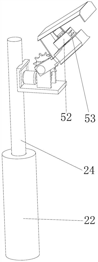 Garden lamp with adjustable lamp pole supporting angle