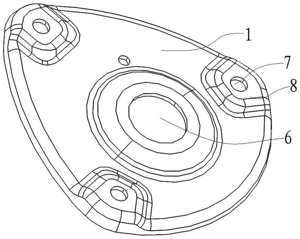 External connection structure of shock absorber