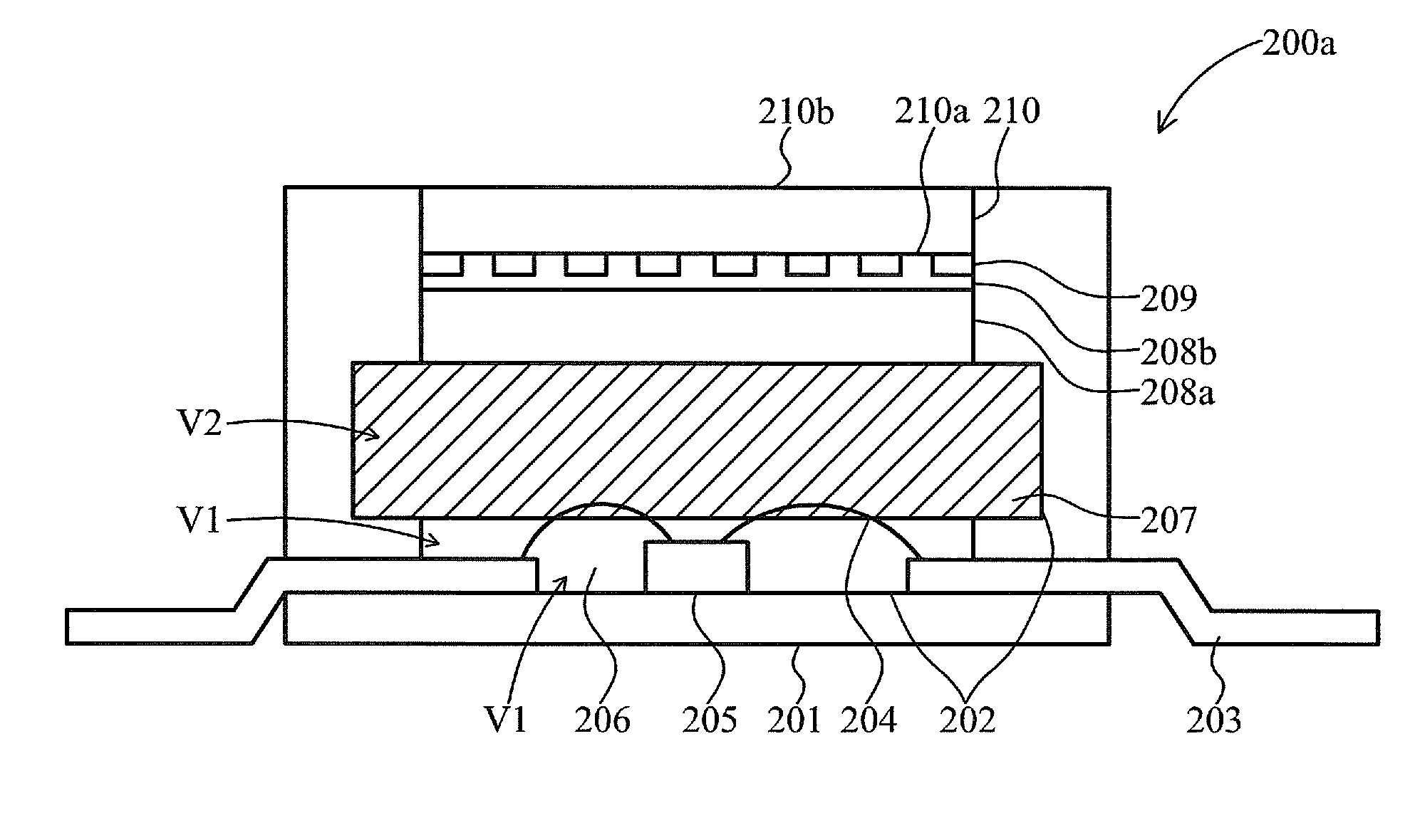 Polarized white light emitting diode