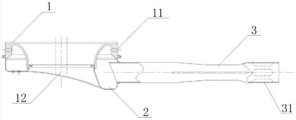 Technological manufacturing method of atmospheric burner