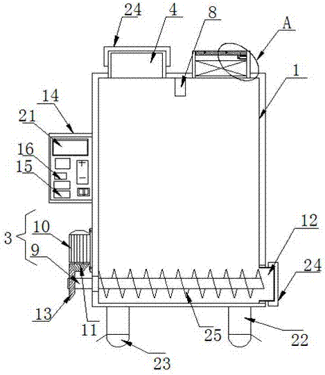 Silage reaction tank used for cattle and sheep farming