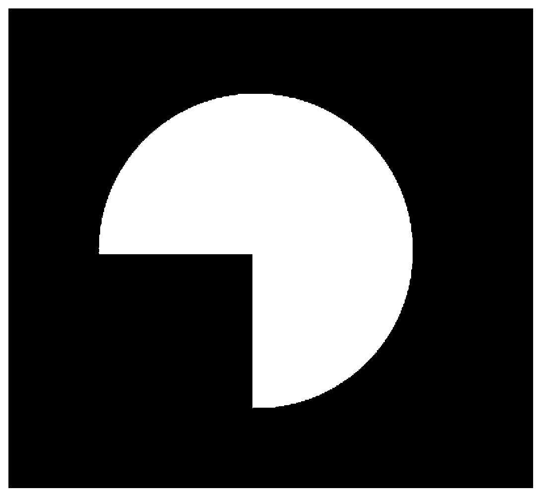 Camera mixing calibration method based on quadratic curve and straight lines