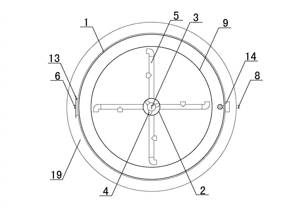 Hydraulic cyclone anaerobic digestion tower and using method thereof