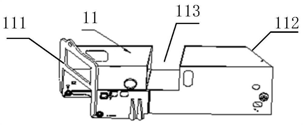 Concrete pump truck body frame and concrete pump truck