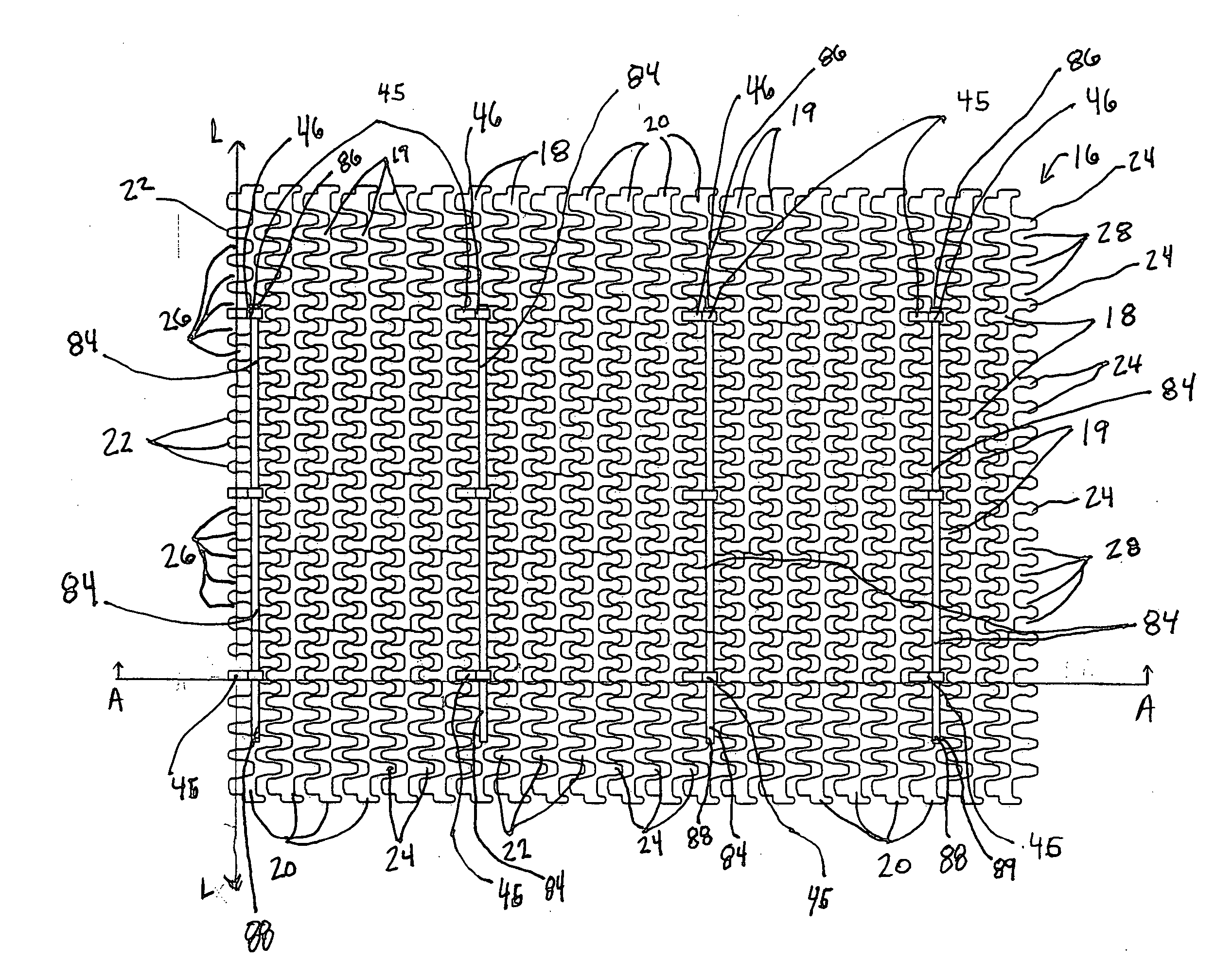 Low cost flight attachment for modular belts