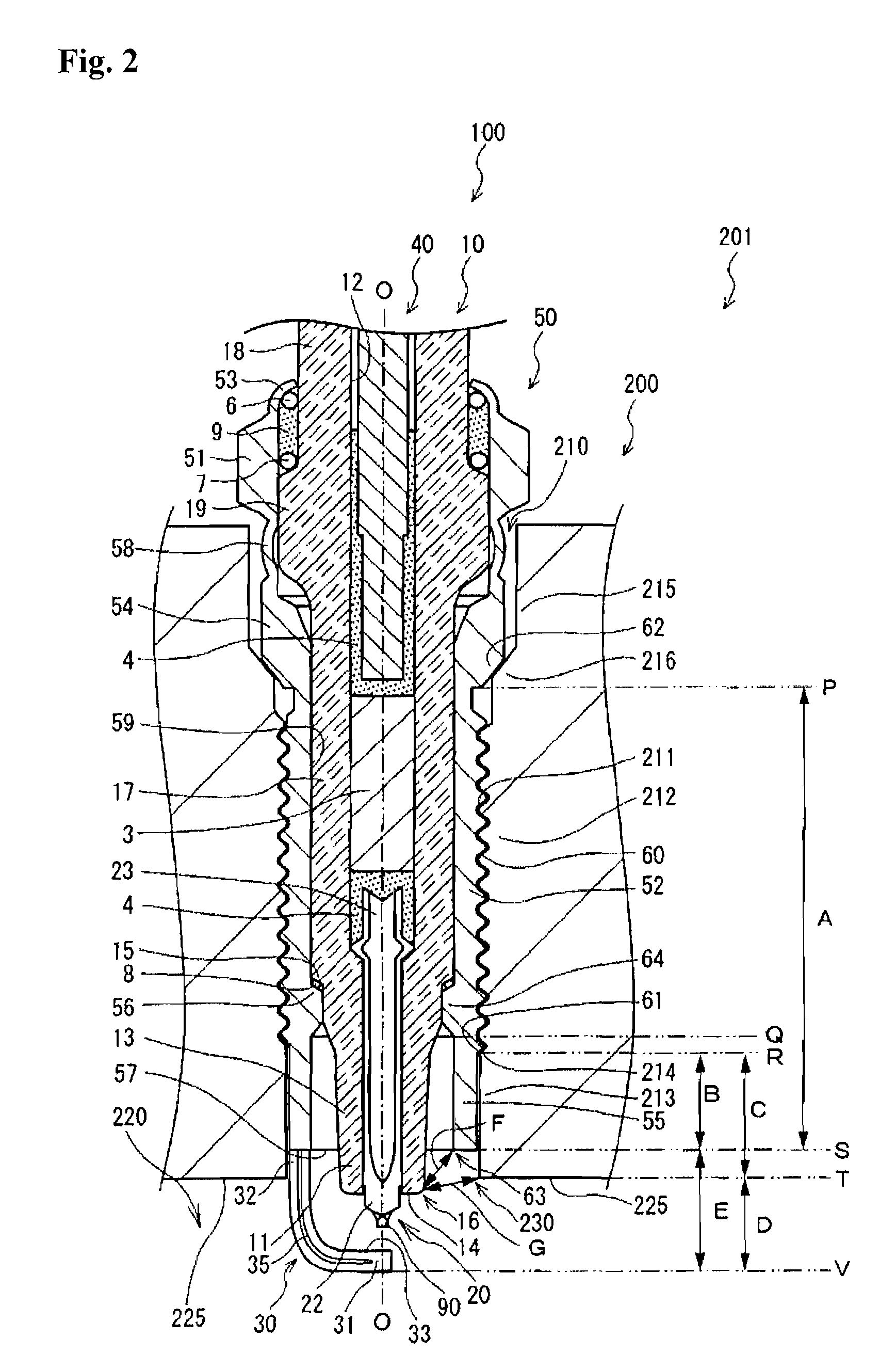 Spark plug and internal combustion engine in which the spark plug is disposed