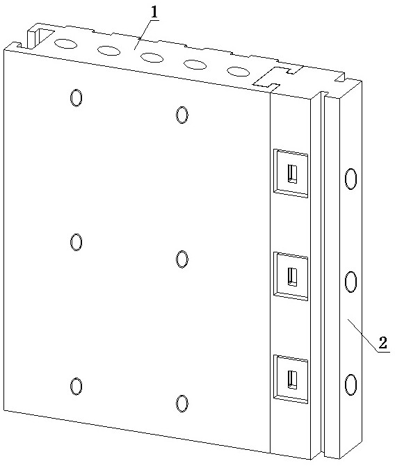 Prefabricated building prefabricated wallboard convenient to connect and fix and mounting method thereof