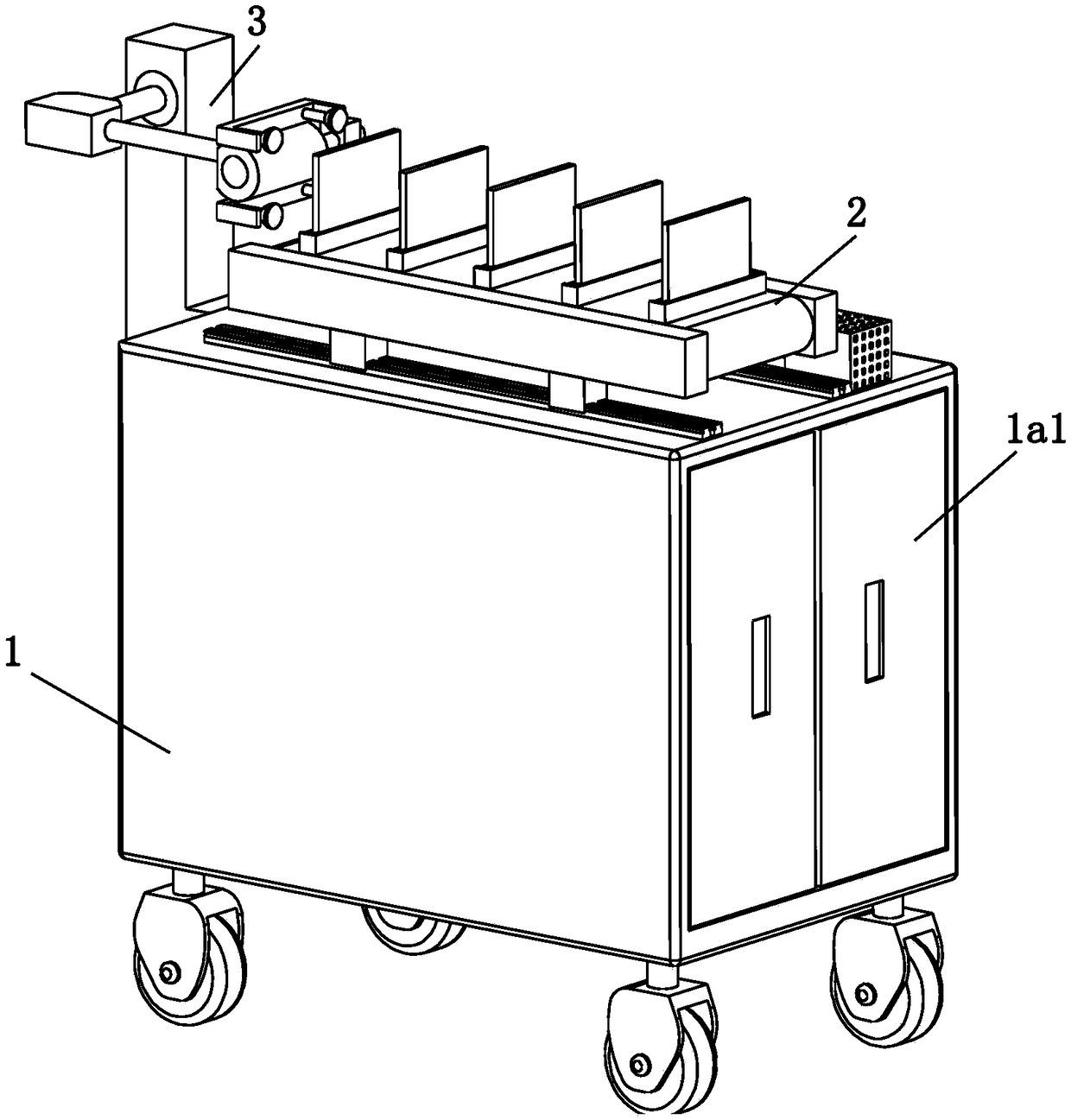 Regular precipitator feeding device for sewage disposal