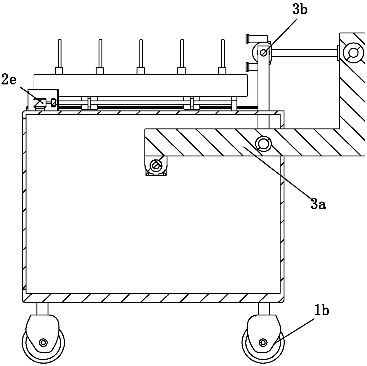 Regular precipitator feeding device for sewage disposal