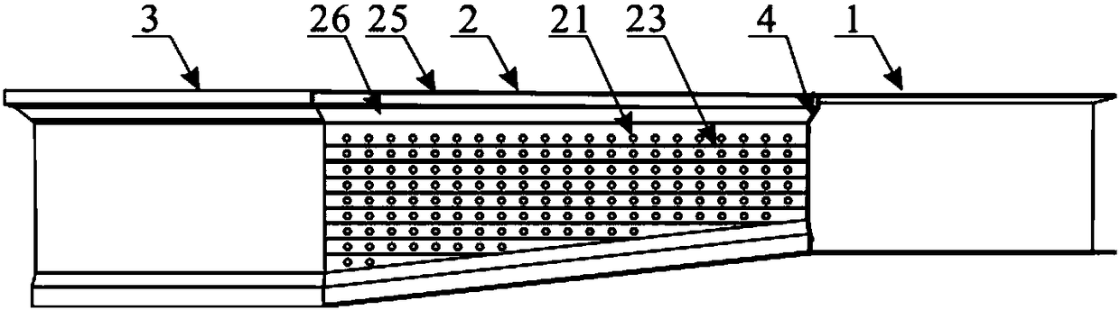 Steel-concrete with ultrahigh performance joint section and manufacturing method thereof