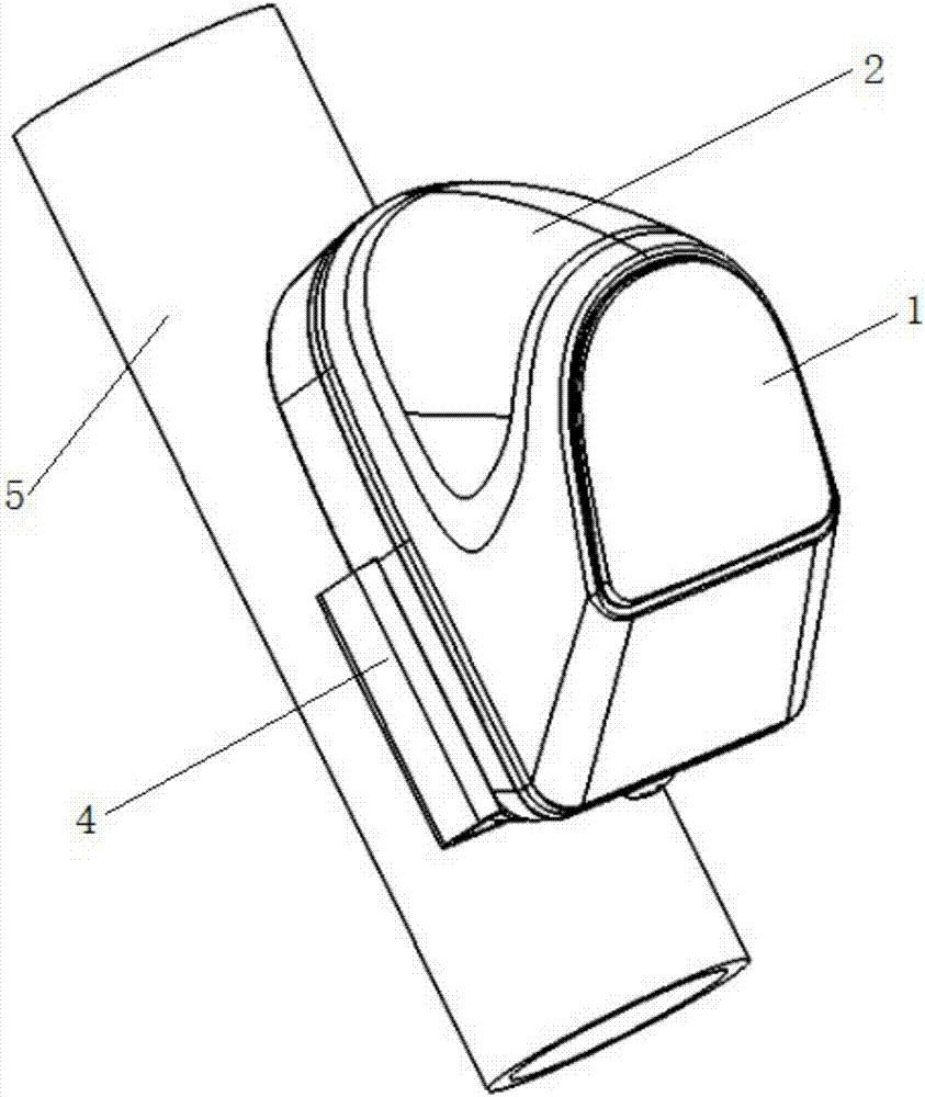 Bicycle front instruction lamp