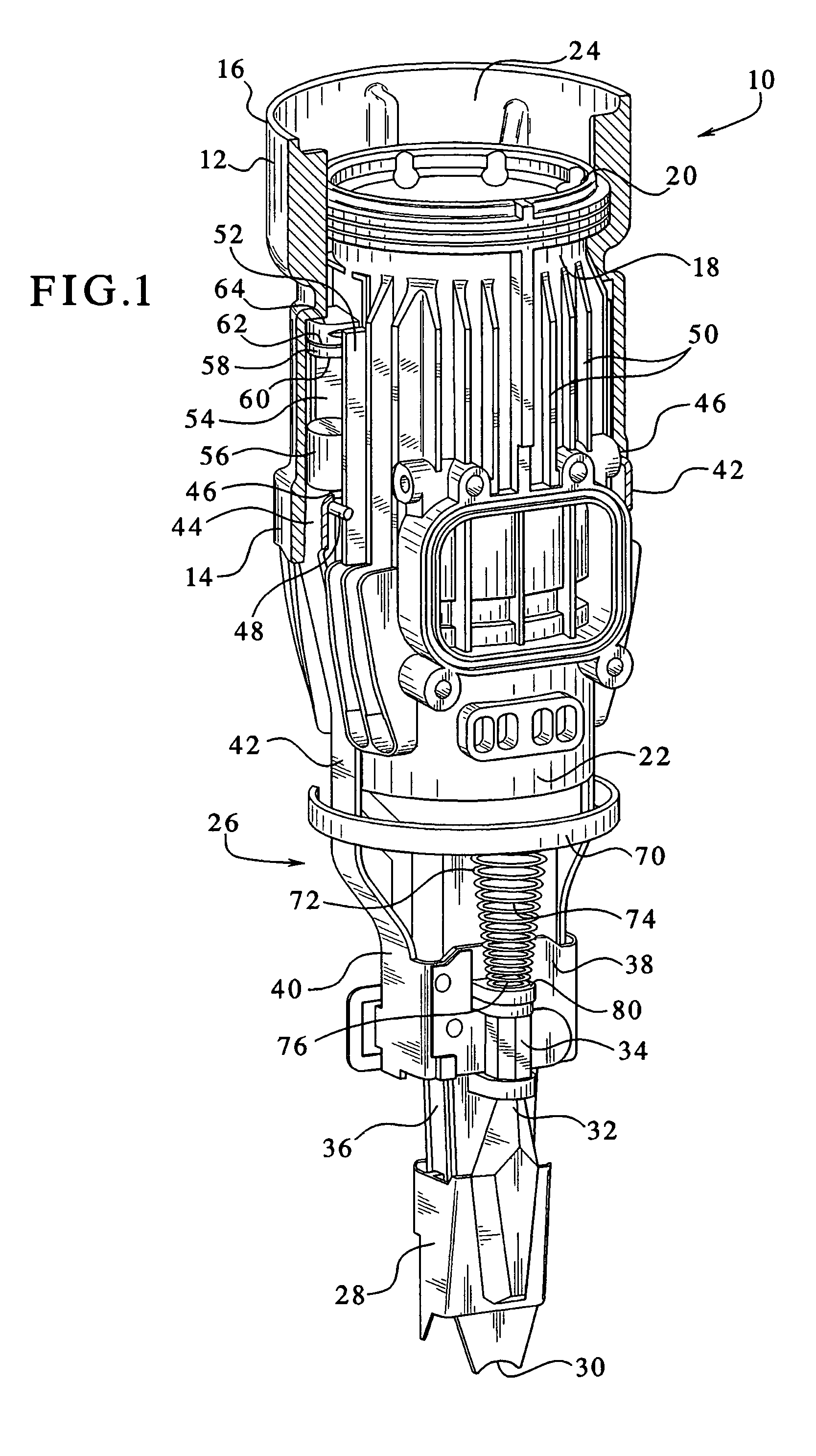 Shock-absorbing system for fastener driving tools