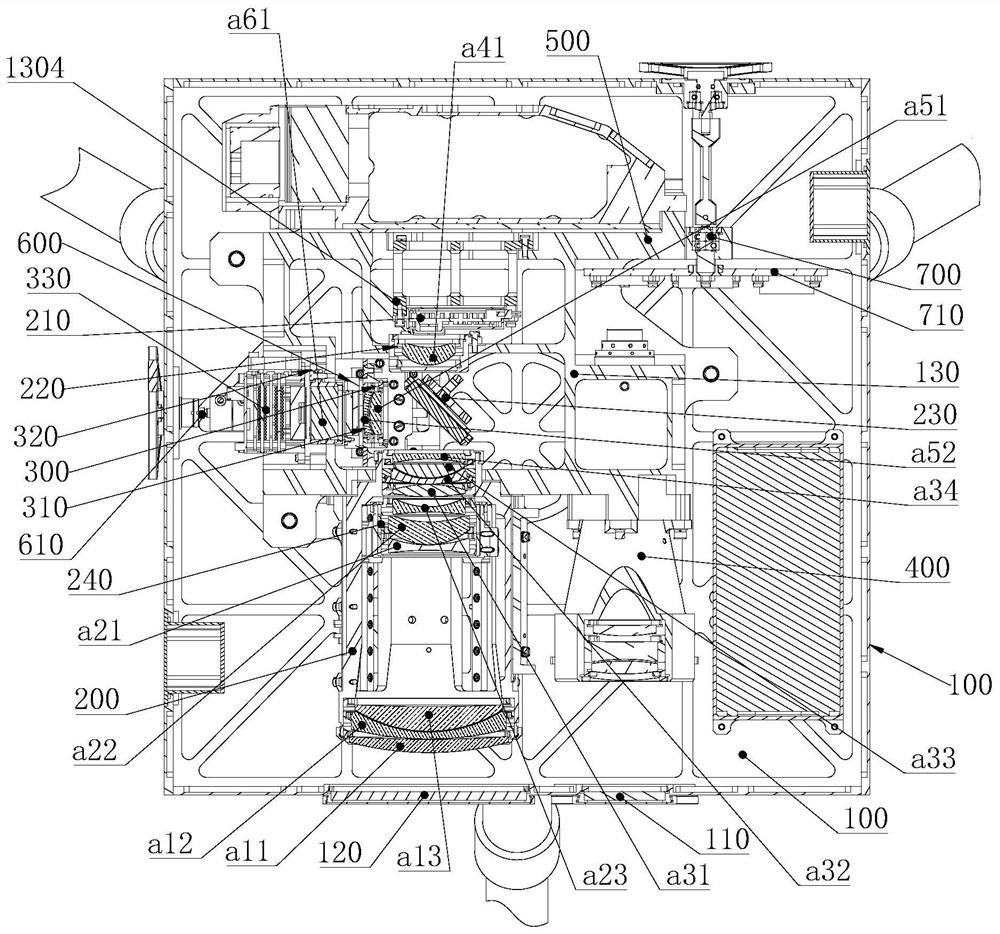 Laser and infrared multiband receiving optical system and multifunctional ground illuminator