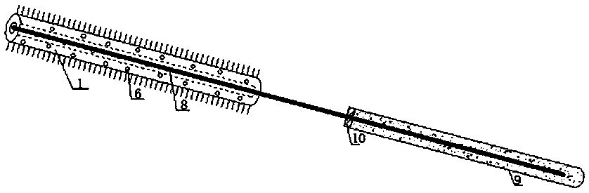 A layered internal lifting and unloading ground pull anchor and its construction method