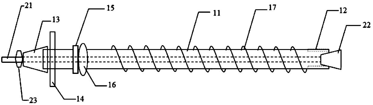 Spin anchoring pipe