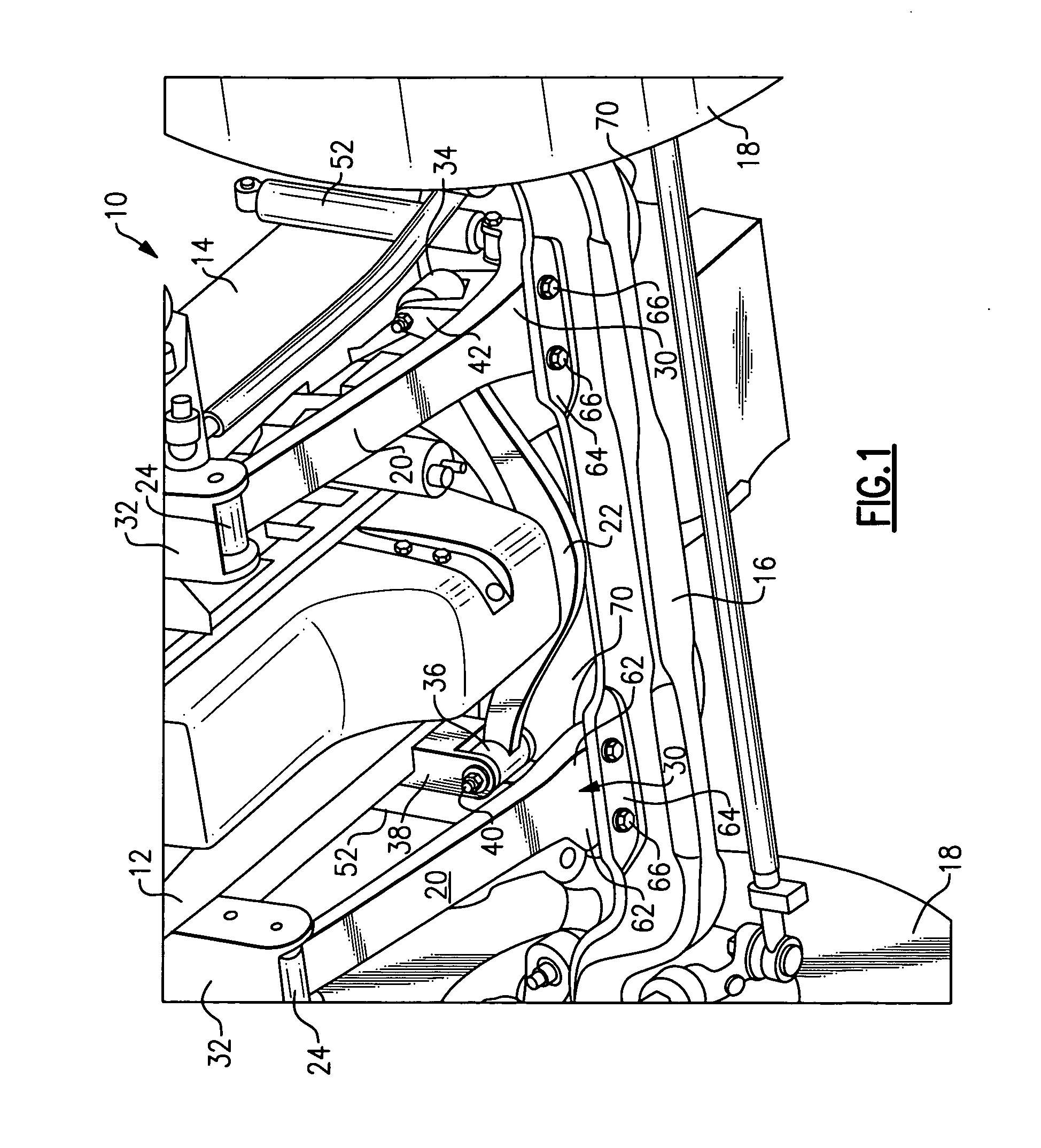 Trailing arm suspension