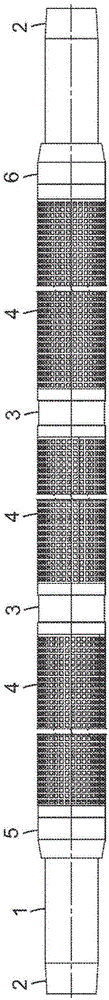 Separating device for removing solid particles from liquid and gas flows for high differential pressures