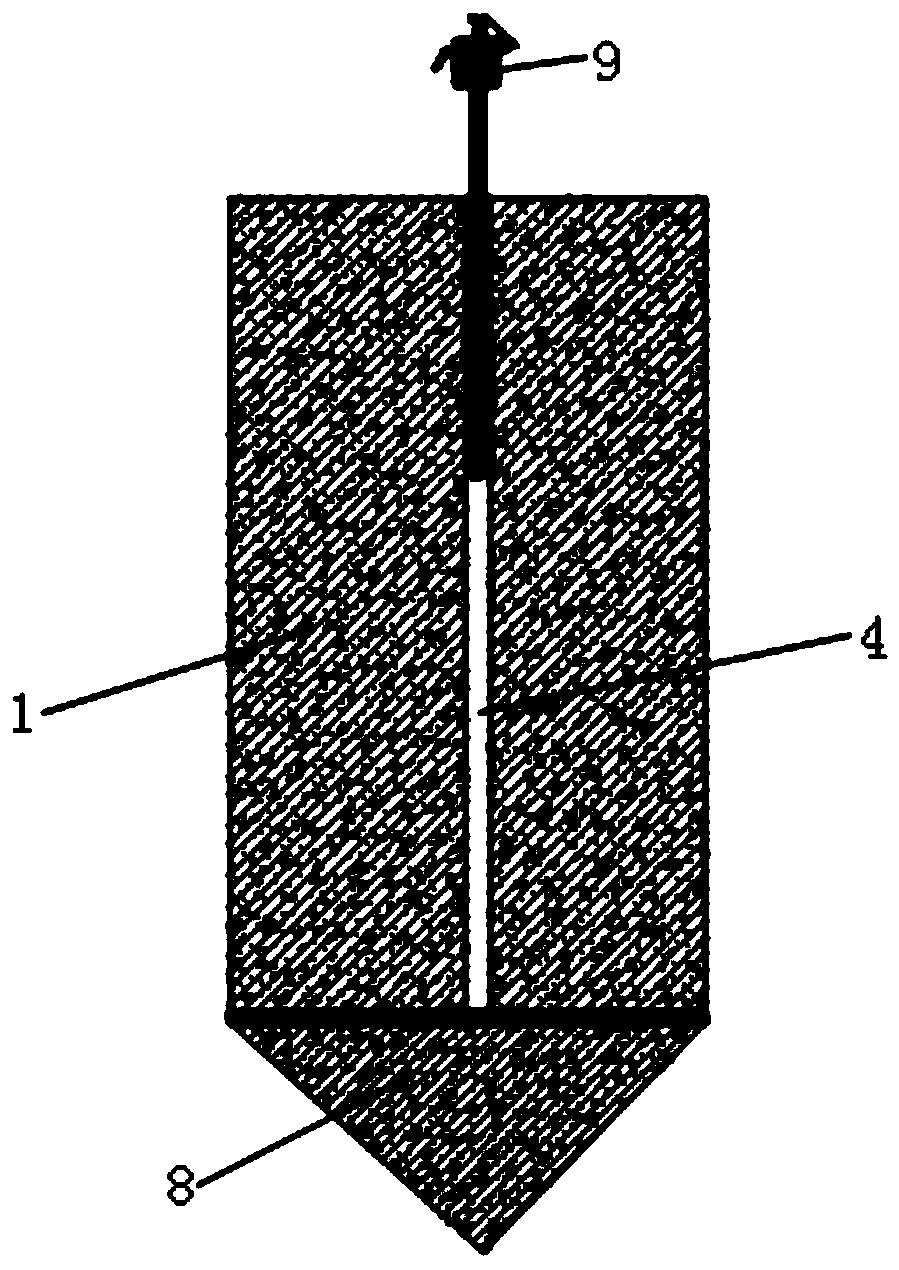 Hollow anti-slip anti-liquefaction pile