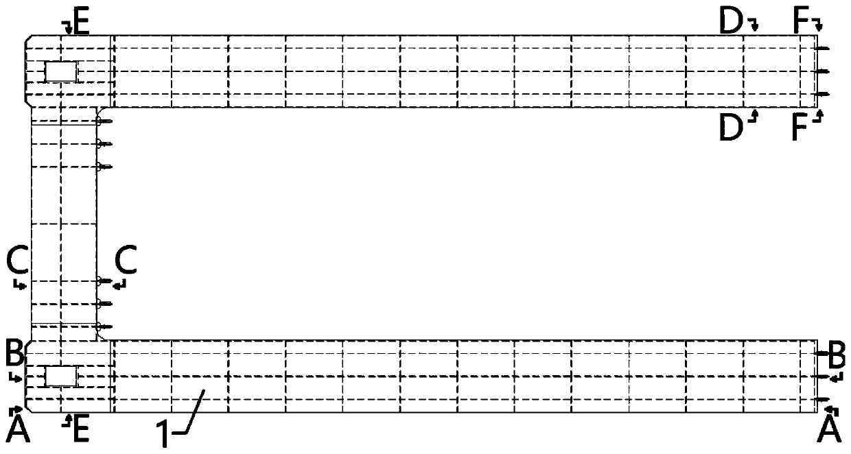 Thin plate subsection turning device