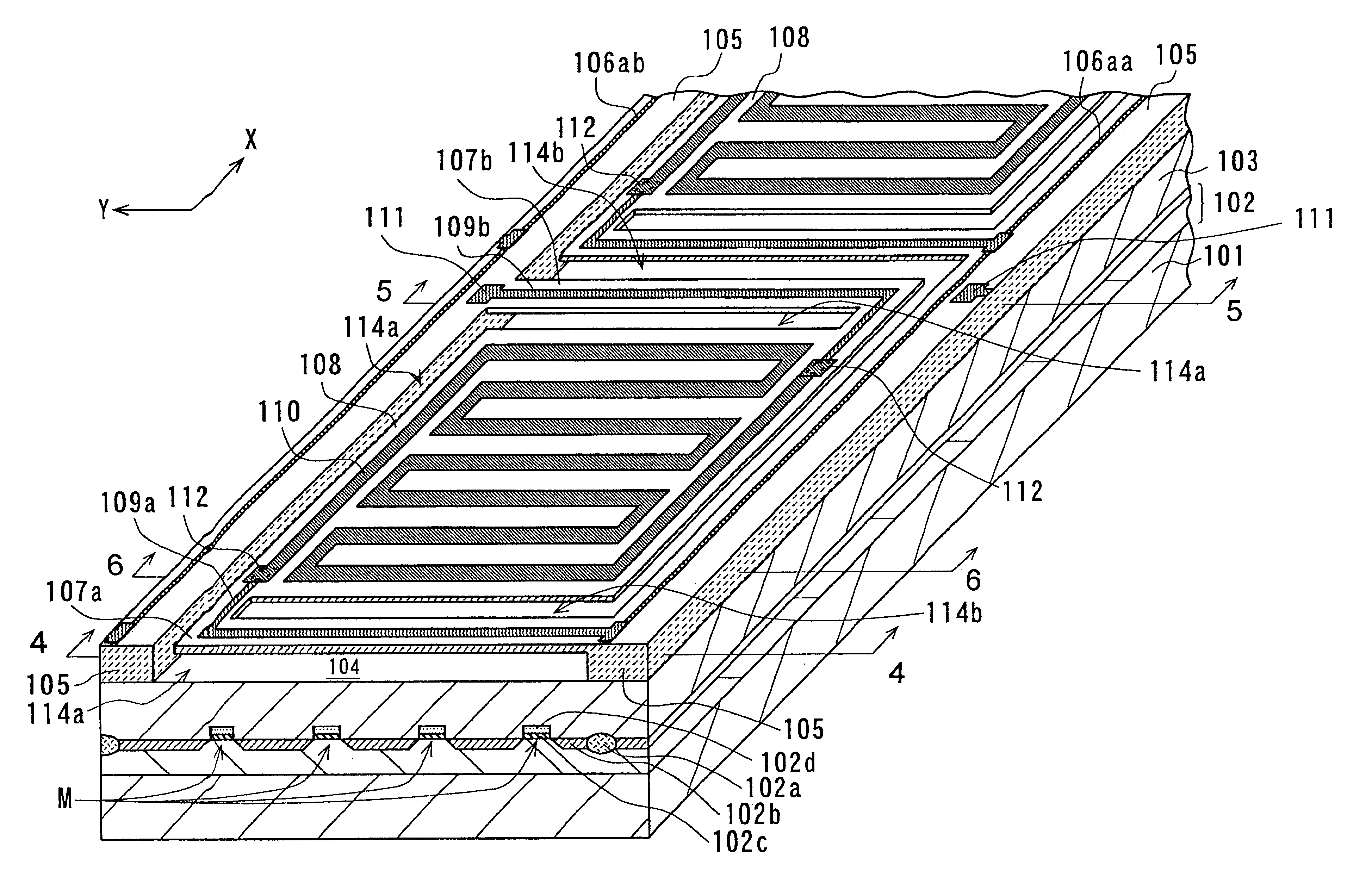 Semiconductor device with electric converter element