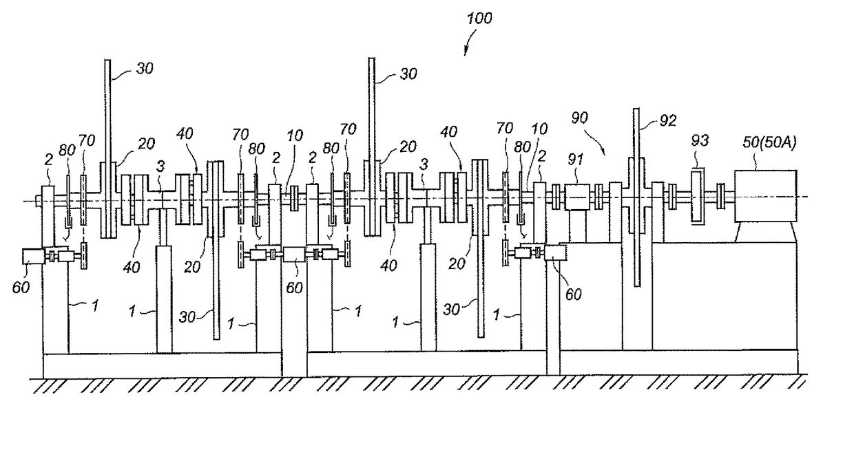 Rotation device and power supply system