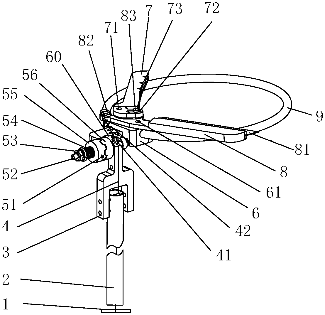 Fruit picking device capable of automatically adjusting picking angle