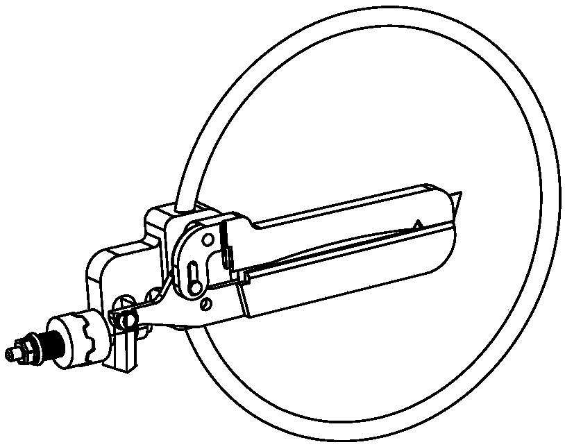 Fruit picking device capable of automatically adjusting picking angle