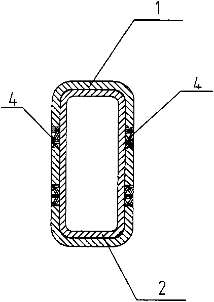 Main girder square steel splicing structure on escalator or moving pavement